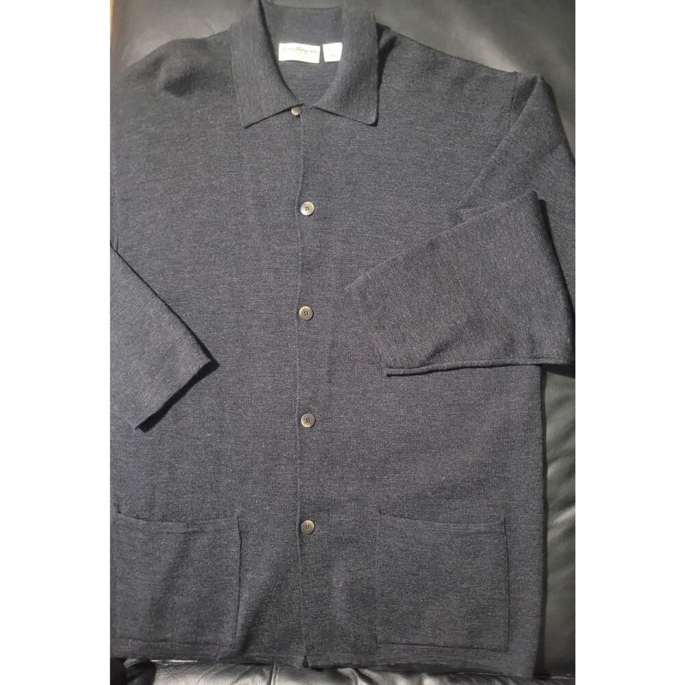 Norm Thompson Cardigan Sweater|Fine Merino Wool| Italy Made |Old Money Academia